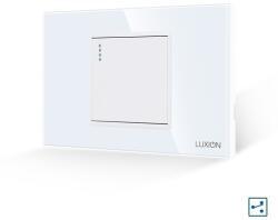 Luxion Intrerupator Simplu Cap Scara Mecanic LUXION cu Rama din Sticla, Standard Italian, 2/3M