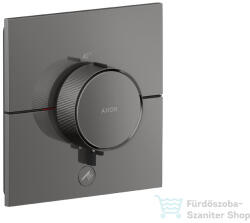 Hansgrohe AXOR SHOWERSELECT ID Square Highflow, 1 fogyasztó+1 funkciós falsík alatti termosztátos csaptelep, polírozott fekete króm 36777330 (36777330)