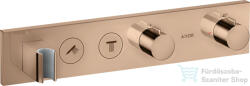 Hansgrohe AXOR SHOWERSOLUTIONS falsík alatti termosztátos zuhany csaptelep, polírozott vörös arany hatású 18355300 (18355300)