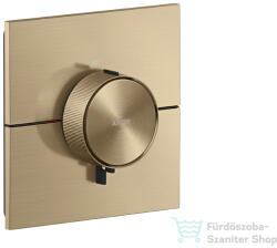 Hansgrohe AXOR SHOWERSELECT ID Square falsík alatti termosztát, szálcsiszolt bronz 36774140 (36774140)