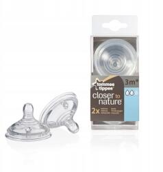 Tommee Tippee 2x Közepes áramlású cumi 3m+ Closer to Nature (SmoczekTommeeTippeenabut)