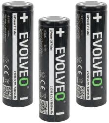 EVOLVEO LiPower 217 Max 5000 - Li-ion akkumulátor 21700 (3, 7 V / 5000 mAh) 3 db LIP-2175M-3