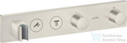 Hansgrohe AXOR SHOWERSOLUTIONS falsík alatti termosztátos zuhany csaptelep, rozsdamentes acél hatású 18355800 (18355800)