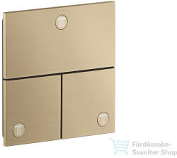Hansgrohe AXOR SHOWERSELECT Square 3 funkciós falsík alatti váltószelep, szálcsiszolt bronz 36780140 (36780140)