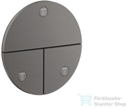Hansgrohe AXOR SHOWERSELECT Round 3 funkciós falsík alatti váltószelep, szálcsiszolt fekete króm 36779340 (36779340)