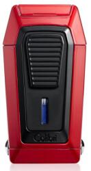 Colibri Quantum Red tripla szúrólángos szivar öngyújtó beépített ék vágóval - vörös (C-LI970C4)