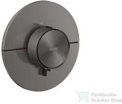 Hansgrohe AXOR SHOWERSELECT ID Round falsík alatti termosztát, szálcsiszolt fekete króm 36759340 (36759340)