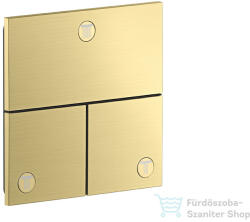 Hansgrohe AXOR SHOWERSELECT Square 3 funkciós falsík alatti váltószelep, szálcsiszolt sárgaréz 36780950 (36780950)