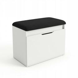 BOXIMO Mdf Cipősszekrény Előszobai Ülőfelülettel Fehér 60X50X35 CM (B10007W)