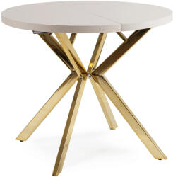 Mebel Elite DORIAN bővíthető étkezőasztal 80-160 cm kasmír/arany (ME-DORIAN-KASZ-ZL-S)