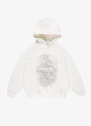 Prosto Férfi fehér kapucnis pulóver Prosto Grade 3XL (5907494530172)