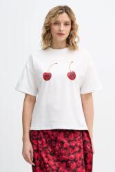 Never Fully Dressed pamut póló Cherry Boob - fehér XL
