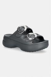 Crocs papucs platformos női Saturday Platform Dipped Buckle Sandal - szürke Női 39/40