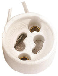 EUROLAMP GU10-es porcelán foglalat 220-240V, Eurolamp, 638721 (638721)