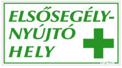 Gungl dekor Matrica Elsősegélynyújtó hely 17, 5 x 25 cm "C (221) - tonerpiac