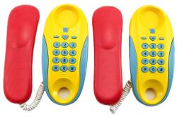 Teddies Mackók Telefonok szoba szoba műanyag 2db elemes működésű távolság 8m (8592190136789)