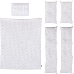 Chipolino 9 részes ágynemű garnitúra paplanhuzattal 70/140 - Grey stars - aprotalpak