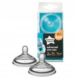 Tommee Tippee 2x Gyorsáramlású kólika gátló cumi 6m+ Advanced (5010415212245)
