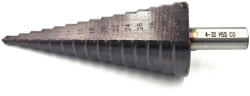  Lépcsős fúró 4-6-8-10-12-14-16-18-20-22-24-26-28-30-32mm furatokhoz HSSE (cobalt)