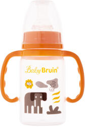 Baby Bruin 1 db Baby Bruin fogantyús cumisüveg 120 ml + Ajándék - narancs színben
