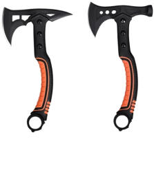 Depox Set doua topoare multifunctionale cu lama dubla + 2 cutite Ninja integrate, 33.5 cm (1045)