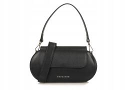 Toscanio Elegáns kézitáska Toscanio G72 fekete bőr válltáska (G72 Czarny)