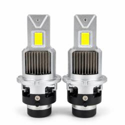 LEDtech D2S LED izzó CANBUS 6500K Jégfehér - Hideg fehér 5590 CSP LED autóba - D SERIES M16 6000 lm - 2db-os készlet✔️ (D2S-LED-M16)