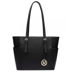 Konofactory Fekete elegáns shopper táska „Celeste (K642-black)