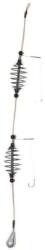  Montura pescuit super caras cu 2 momitoare + 2 carlige legate cu fir textil prokarpfishing