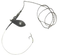  Montura crap leadcore plumb pierdut 45lb carlig legat cu spin