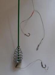 Energofish Montura cu 2 ace arc spirala tija lunga
