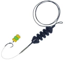 EAST SHARK Montura pescuit crap Leadcore 45 libre cu momitor pentru pasta de 80 grame carlig legat pe fir de par