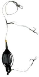 Prokarpfishing Montura crap apa curgatoare cu momitor cu talpa si 2 carlige legate pe fir de par