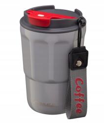 Galicja Termosz bögre kulacs Coffee 350 ml rozsdamentes acél 18/10 műanyag szürke (23058_SZARY)