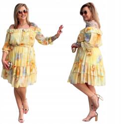 Cavaricci Ruha Nagy Méret Plus Size Női Cavaricci Spanyol Virágok Sárga (Si-32 )