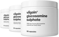 Vilgain Multipack 3 pièces - Glükózamin-szulfát -⁠ 1500 mg hatóanyag egy adagban, étrend-kiegészítő aktív élethez, nem tartalmaz felesleges töltőanyagokat