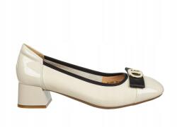 Loretta Vitale Elegáns Bőr Félcipő Loretta Vitale W5308 Beige Puha Kényelmes méret38 (W5308 Beige)