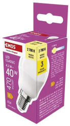 EMOS LED izzó EMOS E14 kisgömb 4, 2W meleg fény 2700K (1525731240) - mystock