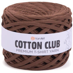 YARNART Cotton club minőségi, prémium pólófonal 7306 - Csokoládé Barna