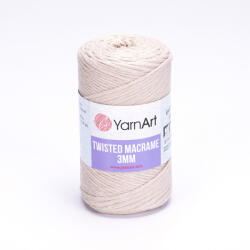 YARNART twisted 3mm macrame kifésülhető fonal 753 bézs