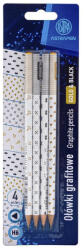 Astra Grafitceruza ASTRA PEN Gold&Black háromszögletű HB 4 db/bliszter (206023015) - mystock