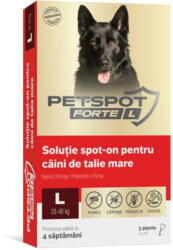  PASTEUR PASTEUR Pet Spot Forte, deparazitare externă câini, pipetă PASTEUR Pet Spot Forte, deparazitare externă câini, L(20 - 40kg), pipetă, 3ml x 3buc