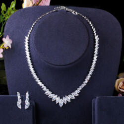 Raizel Set colier si cercei cu pietre din zirconiu, Simplicity (RZ1374)