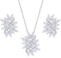 Raizel Set colier si cercei cu pietre din zirconiu, Ice Queen (RZ1903)