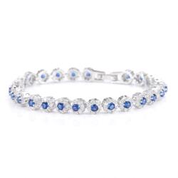 Raizel Bratara eleganta cu pietre din zirconiu albastre, Fergie Blue (RZ1961)