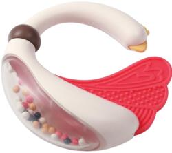 Babyono Бебешка дрънкалка с гризалка Babyono - Лебед, многоцветен (5901435416679)