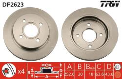 TRW Disc frana TRW DF2623 (DF2623) - fixbox