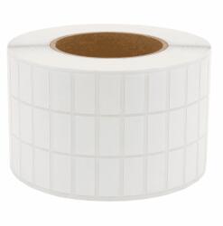 Shamiro 25, 4x12, 7mm fényes fehér PET címke tekercsen; 10000/roll; 76mm