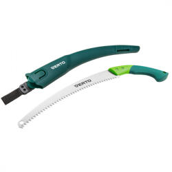 VERTO Ferăstrău pentru crengi, lamă 350mm, 7 TPI, cu husă de protecție pentru brâu (15G101) Fierastrau