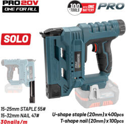 BORMANN Pro Pistol electric pentru capse și cuie 20V, doar aparat (BBP3630) (BBP3630)